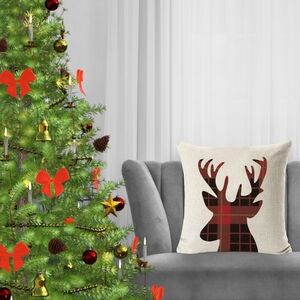 🍁 SALE 🧡 NWT Reindeer Christmas Pillow Cover